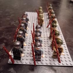 LOT DE 40 FIGURINE TYPE LEGO NEUVES A ASSEMBLER DE LA 2&egrave;me GUERRE MONDIAL AVEC CHOIX DES NATIONS