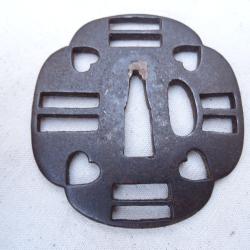 205- lot tsuba en fer pour katana ou wakisashi, sabre  japonais