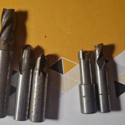 Lot de 5 fraises outils tour fraiseuse tourneur