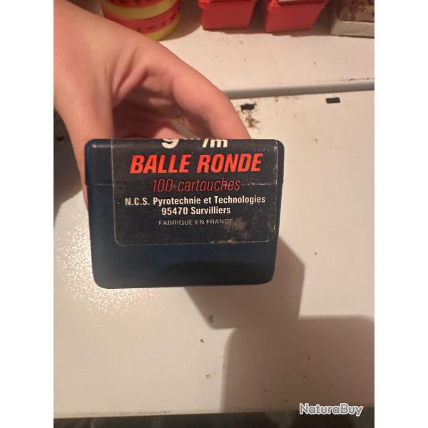 Balle ronde 9/9mm