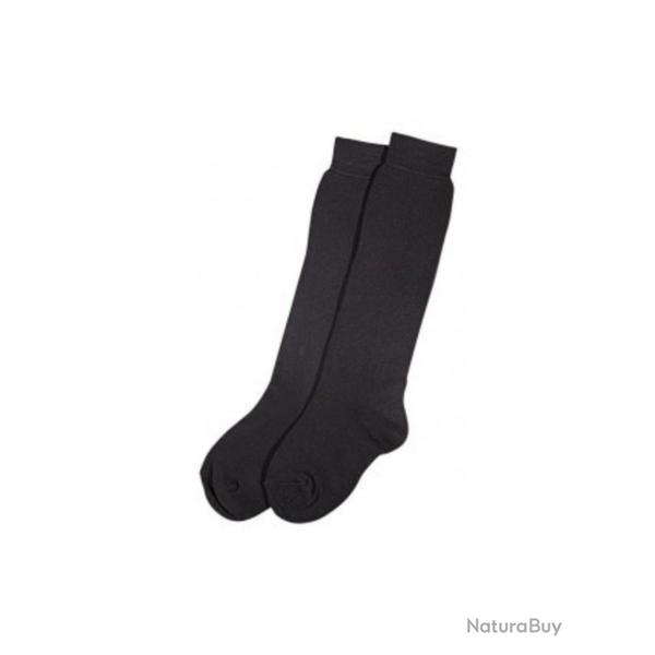 Chaussettes mi-bas bouclettes Coton - Noir 43/46