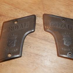 Rare paire de plaquettes ROYAL Novelty en 6.35mm