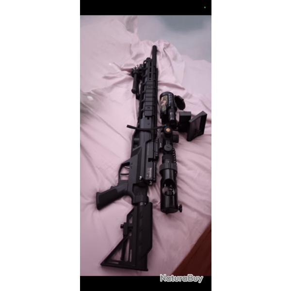 Benjamin Armada cross man pcp 5.5 avec compresseur et lunette nocturne