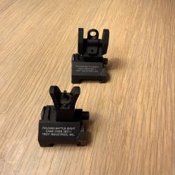 Hausse et guidon flip-up TROY pour AR-15