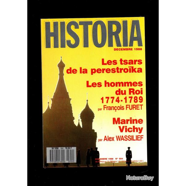 historia 504 1988, marine vichy 1943-44, duc de guise, mafia am�ricaine, les hommes de louis XVI,