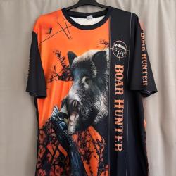 T-shirt de chasse sanglier orange
