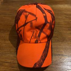 Casquette camouflage orange