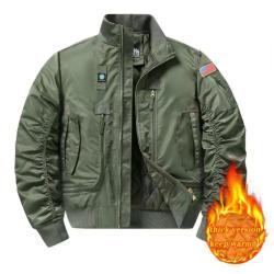 Veste Pilote Am&eacute;ricain Homme Coton Hiver Baseball Militaire - 6 Couleurs - S &agrave; 4XL