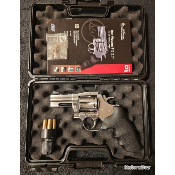 ASG 357 MAGNUM 2.5 POUCES 4.5MM DIABOLO + speed loader