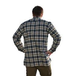 Chemise longue &agrave; carreaux bleu Chevron taille L &agrave; 2XL 2XL