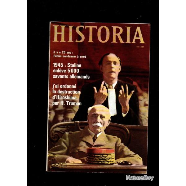 historia 225 1965, j'ai ordonn� la destruction d'hiroshima, mers el k�bir, proc�s p�tain, j'�tais �