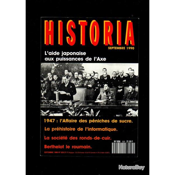 historia 525 1990, mission du g�n�ral berthelot, le chapeau de l'empereur sous les bombes 39-45