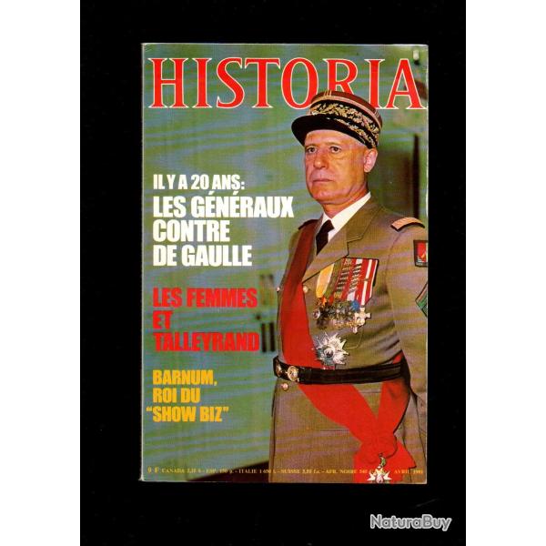 historia 413 1981, putsch d'alger, barnum, l'or de la france sauv�, croisi�re jaune, louise michel