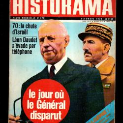 historama 229 1970, l&eacute;on daudet, alg&eacute;rie victoire des couteaux (terroristes)mai 68le g&eacute;n&eacute;ral dispara