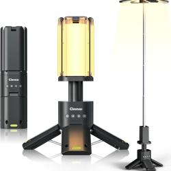 Lampe de Camping T&eacute;lescopique Rechargeable 14000mAh LED 1500 Lumens Tr&eacute;pied Stable &Eacute;clairage Camping