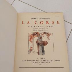 corse types et coutumes Leon Cannicioni edition 1935