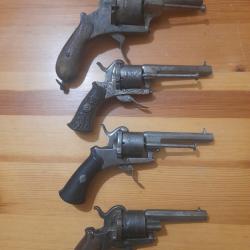 Lot 4 revolvers &agrave; broches #287