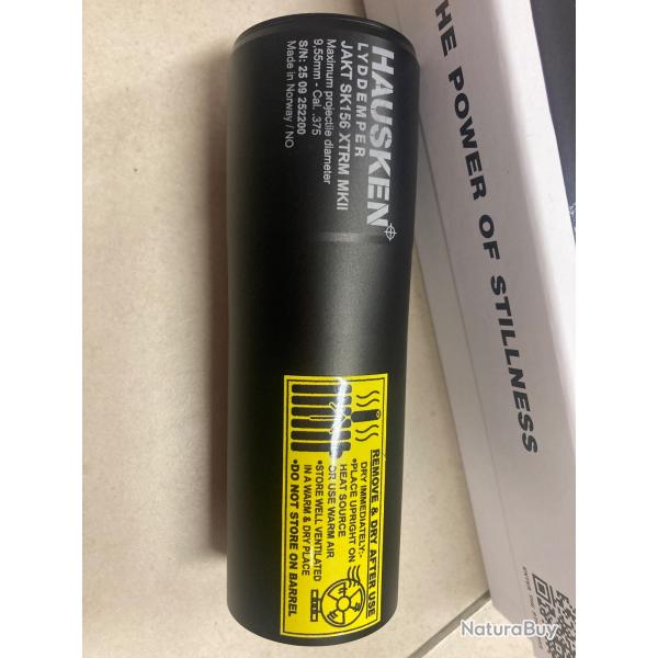Vends silencieux  HAUSKEN XTREM MK2 SK156 cal.9,55mm