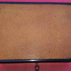 Coffret bois moyen style Napol&eacute;on III #58 avec cl&eacute; pour ranger arme type revolver 3" ou 4"