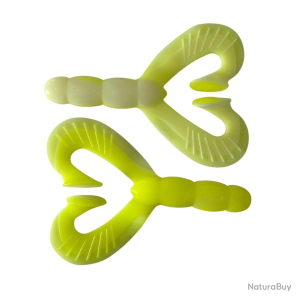 Leurre Souple Reins Rockvibe Manta 6,5" - 16,5cm 16,5cm par 2 38g #B91 - White Chart