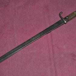 baionnette allemande 1871-98 d'artillerie rare ersatz