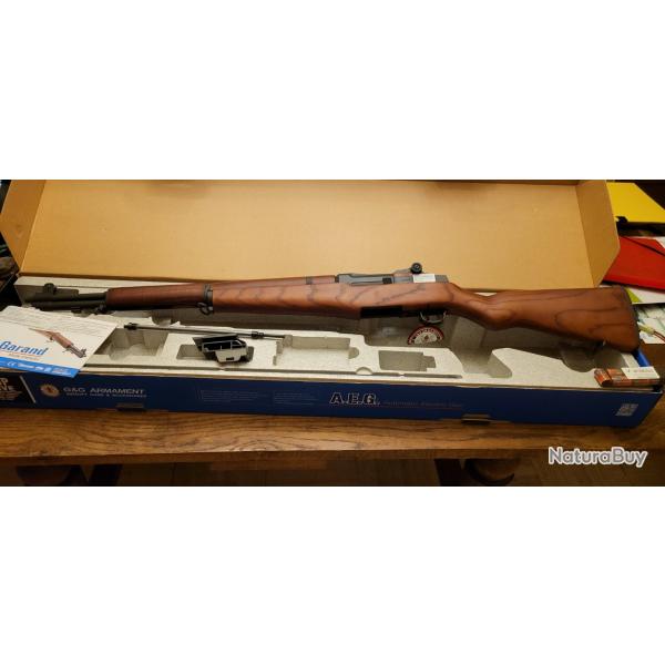 airsoft garand M1 m�tal et bois tr�s belle r�plique,neuve.