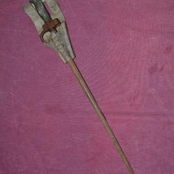 baionnette lebel 1886 avec son fourreau et gousset cuir jus de grenier guerre 14-18