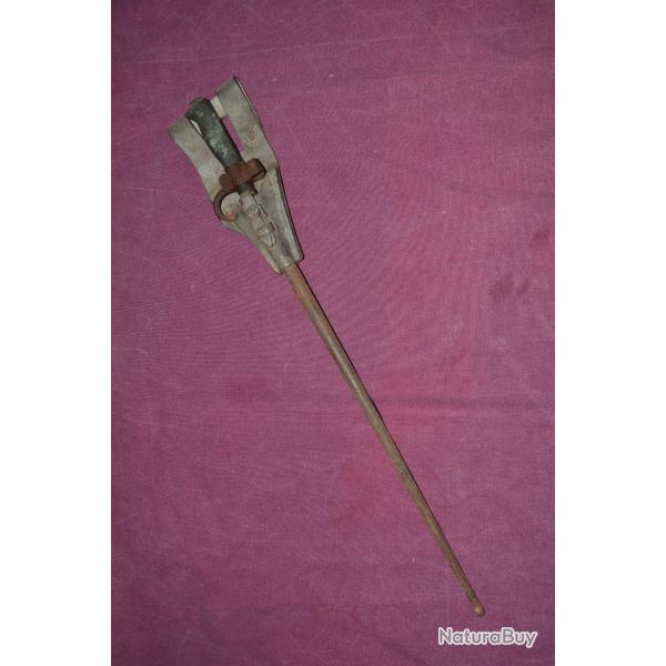 baionnette lebel 1886 avec son fourreau et gousset cuir jus de grenier guerre 14-18