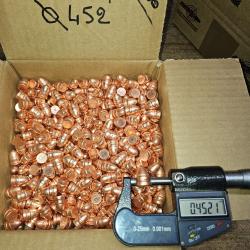 500 Balles MPF Ogives cuivr&eacute;es 45 RN 200 Gr TML &Oslash; 452" Hyper promotion port gratuit pour NO&Euml;L