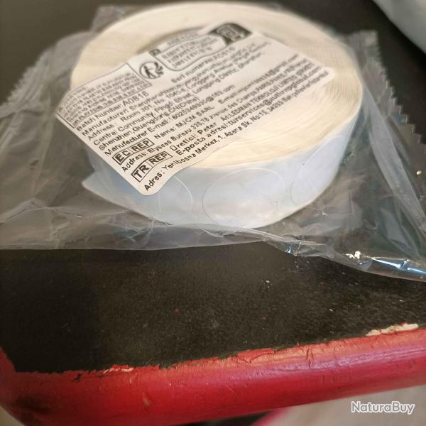 Gomette blanche 19 mm