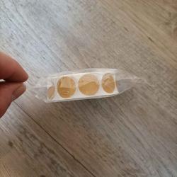 Gomette beige fonc&eacute; 19 mm