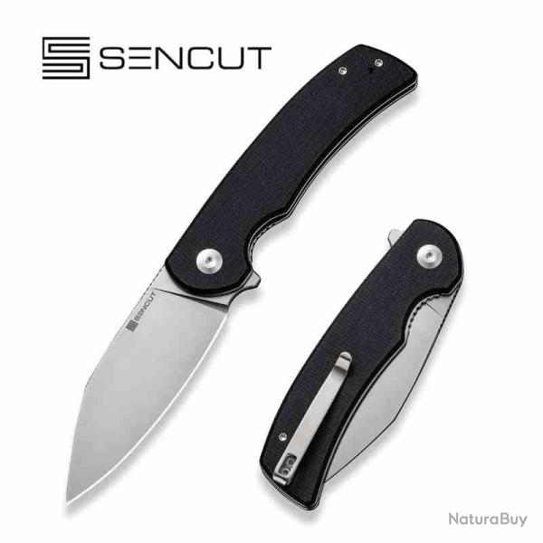 Couteau Sencut Omniform Lame Acier 9Cr18MoV Manche Micarta Noir IKBS Linerlock S230642