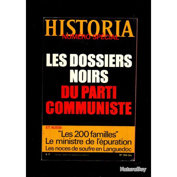 historia sp�cial 354 bis 1976 , les dossiers noirs du parti communiste