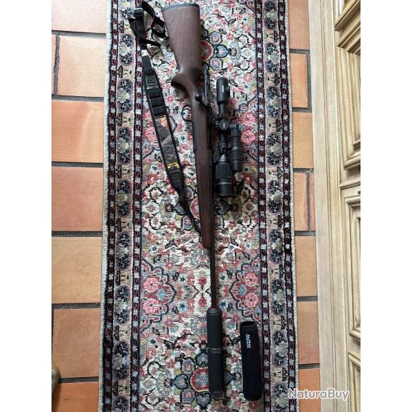 Mauser Lightning Hunter bois .270 Win - Pack chasse de nuit complet - lunette infrarouge digex n455
