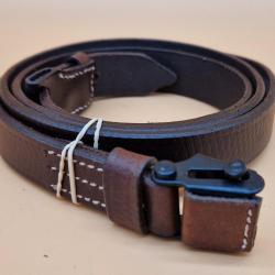 Bretelle MAUSER K98 / STG44 reproduction cuir brun , 98K