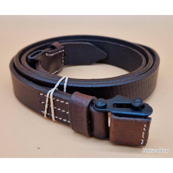 Bretelle MAUSER K98 / STG44 reproduction cuir brun , 98K