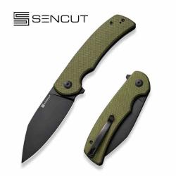 Couteau Sencut Omniform Lame Acier 9Cr18MoV Manche Green G10 IKBS Linerlock S230641