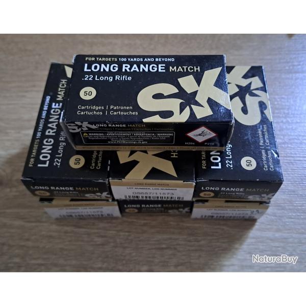 350 Cartouches .22lr SK long range match