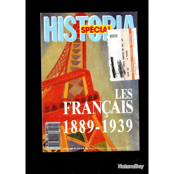 historia sp�cial 510 1989, les fran�ais 1889-1939, ann�es folles , front populaire, la guerre de 14,
