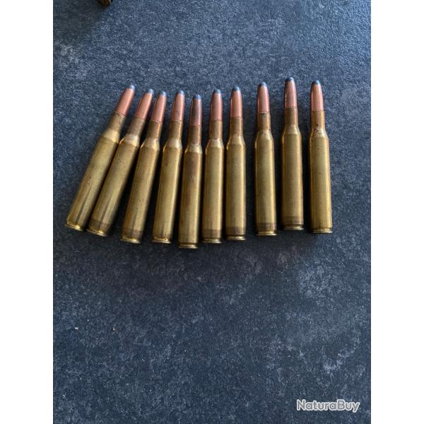 Lot de 10 munitions 270 win 130gr RP