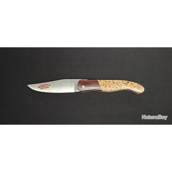 Couteau de Chasse pliant Laguiole par le Fid�le Manche bouleau/Mitre cocobolo - Lame Acier Inoxydabl