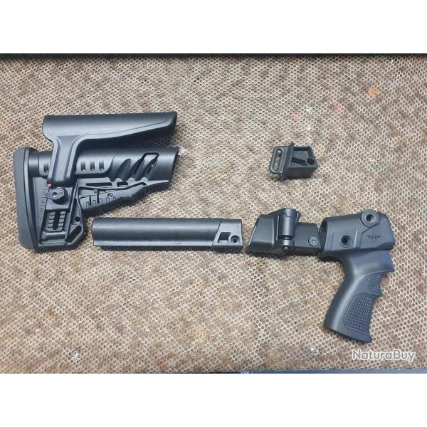 crosse r�glable DLG TACTICAL avec poign� pistolet et serrure pliante pour REMINGTON 870