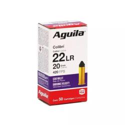 Cartouche 22 AGUILA COLIBRI 20grs 420FPS SUBSONIC VELOCITY x50