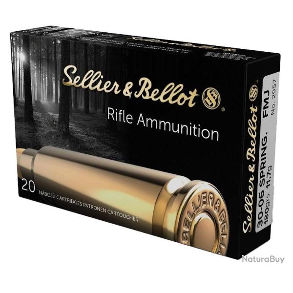 Balles S&B FMJ - Cal. 30-06 Sprg. - 11,7 g / 20