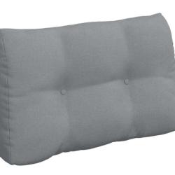 Coussin dos tissu gris clair 80x24x50 cm soutien ergonomique