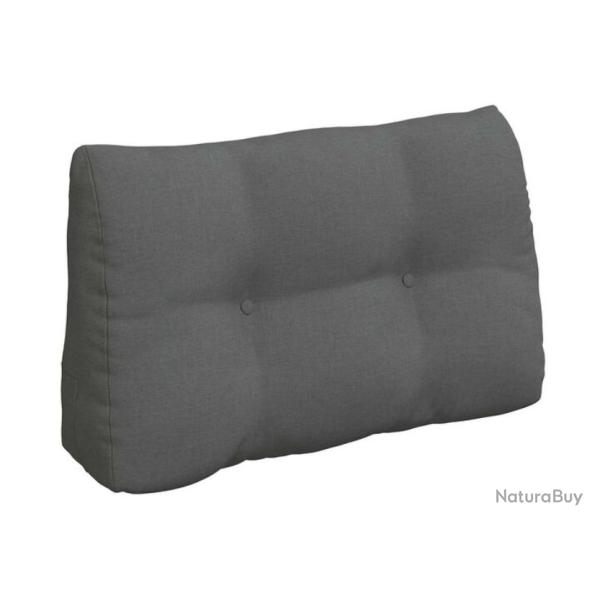 Coussin dos tissu gris fonc� 80x24x50 cm soutien ergonomique