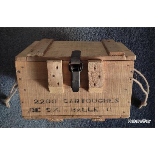 Caisse Vide � munitions 9 mm BO ann�es 50' Arm�e Fran�aise