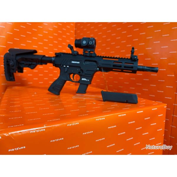 CARABINE DERYA ZY9 CAL 9X19 + HAWKE PRISM SIGHT SPEED DOT 1X15