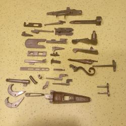 Lot de pi&egrave;ces pour anciens fusils de chasse