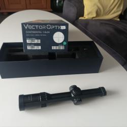 Lunette de battue Vector Optic Continentale 1-8x24 r&eacute;ticule lumineux